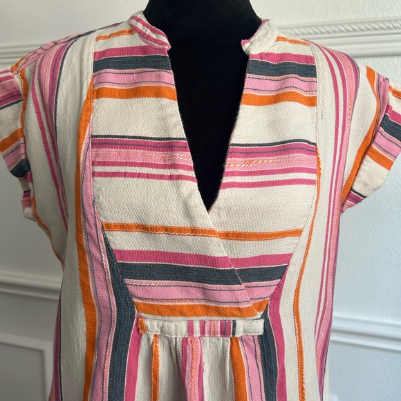 Uncle Frank Colorful Striped Tunic Dress, Size Small - Picture 2 of 6
